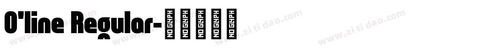 O'line Regular字体转换